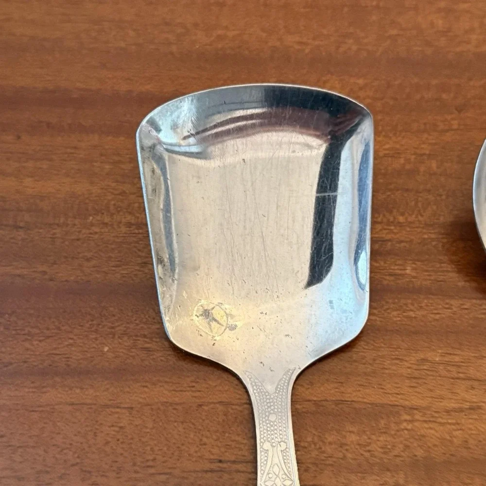 Atomic MCM Stainless Serving Spoon Set Salad Vegetable Server‎ 10